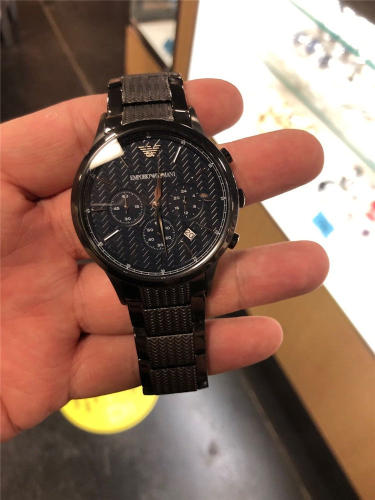 Emporio Armani AR2505 Men's Chronograph Black Stainless Steel Watch