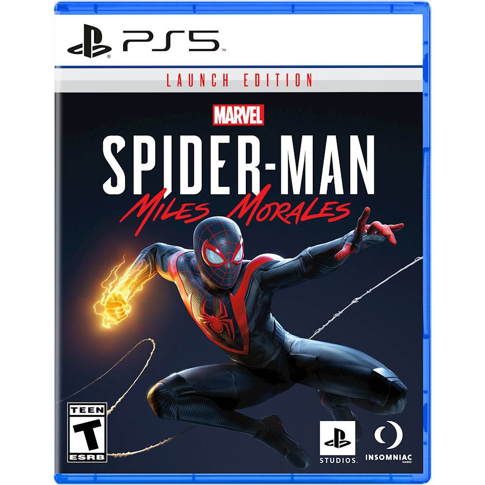 Playstation 5 Disc Edition FINAL FANTASY XVI Bundle with Spider-Man: Miles Morales and Mytrix Controller Case - PS5, White