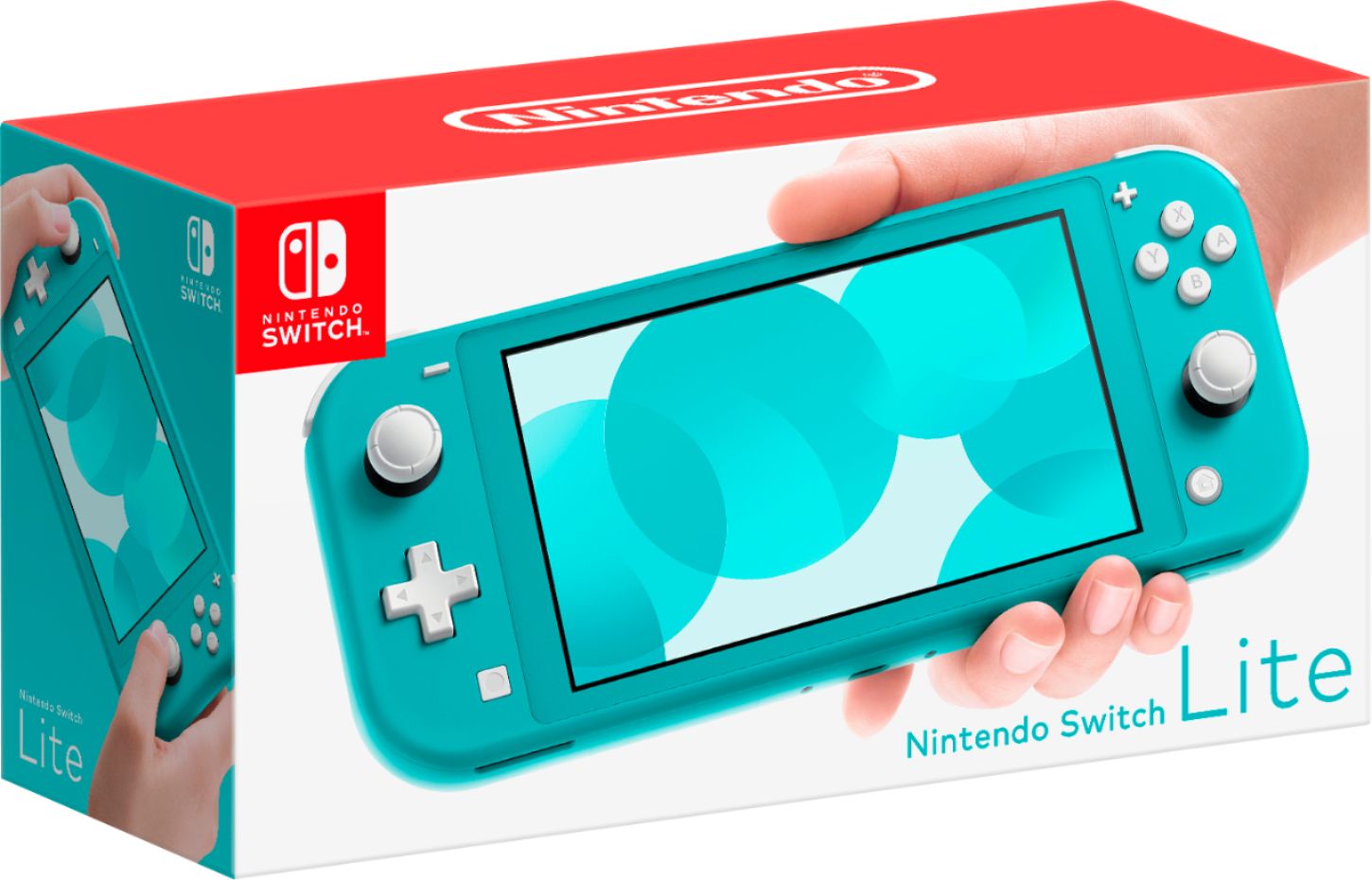 Nintendo Switch Lite Turquoise with Kirby Star Allies and Mytrix Accessories NS Game Disc Bundle Best Holiday Gift